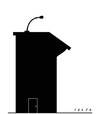 Cartoon: podium (small) by alexfalcocartoons tagged podium