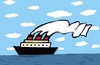 Cartoon: shipflag (small) by alexfalcocartoons tagged shipflag