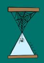 Cartoon: time (small) by alexfalcocartoons tagged time sandglass spider