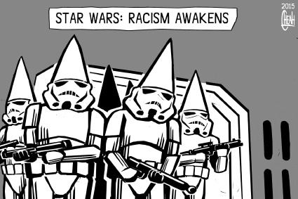 Cartoon: Star Wars racism (medium) by sinann tagged star,wars,racism