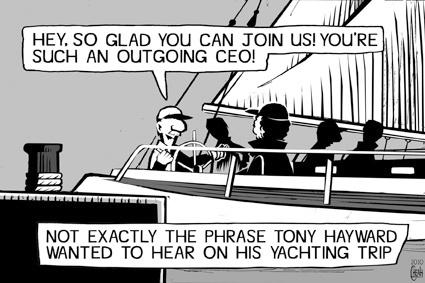 Cartoon: Tony Hayward CEO (medium) by sinann tagged tony,hayward,ceo,outgoing