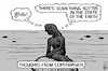 Cartoon: Copenhagen thoughts (small) by sinann tagged copenhagen,climate,summit,little,mermaid