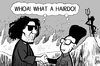 Cartoon: Kim and Gaddafi (small) by sinann tagged kim,jong,il,gaddafi,hell,meeting
