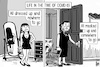 Cartoon: Life in the time of Covid 19 (small) by sinann tagged covid,19,coronavirus,mask,dress,fashion,quarantine