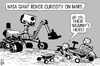 Cartoon: Nasa Mars Rover Curiosity (small) by sinann tagged nasa,mars,curiosity,rover
