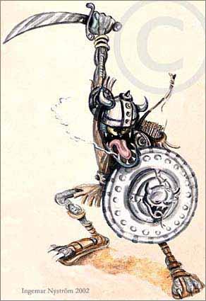 Cartoon: ORCH (medium) by Ingemar tagged monster,orchs,warrior,fantasy