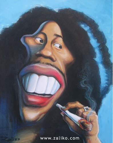 Cartoon: Bob Marley (medium) by zaliko tagged bob,marley