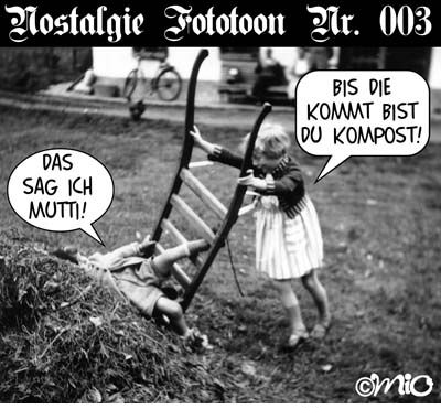 Cartoon: Fototoon 003 (medium) by MiO tagged kompost,mio,kinder
