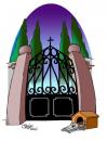 Cartoon: Cemetery (small) by Salas tagged cemetery dog corpse 