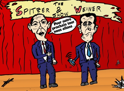 Cartoon: Spitzer et Weiner caricature (medium) by BinaryOptions tagged spitzer,weiner,caricature,politique,politicien,comique,webcomic,optionsclick,options,binaires,option,binaire,news,infos,nouvelles,actualites,editoriale
