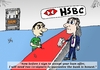 Cartoon: HSBC editorial cartoon (small) by BinaryOptions tagged binary,option,options,trader,trade,trading,hsbc,bank,loan,guarantee,honesty,optionsclick,satire,parody,lampoon,business,economic,financial,fiscal,investor,investing,client