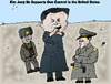Cartoon: Satirization of Kim Jung Un (small) by BinaryOptions tagged binary,option,options,optionsclick,kim,jung,un,north,korea,dictator,target,practice,pistol,firing,gun,caricature,editorial,business,financial,news,opinion
