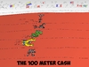 Cartoon: The 100 M Cash (small) by BinaryOptions tagged binary,option,options,trading,forex,trader,cartoon,caricature,currency,currencies,optionsclick,comic,satire,parody,footrace,spring,cash