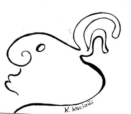 Cartoon: NaJaSo (medium) by KatrinKaciOui tagged linien,gesicht,typ,komisch,absurd,na,ja,so