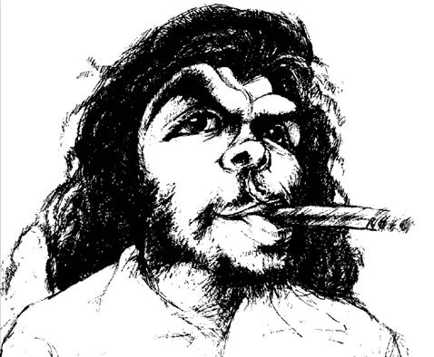 Cartoon: Che Guevara (medium) by wambolt tagged caricature,socialism,sixties,politics,icon
