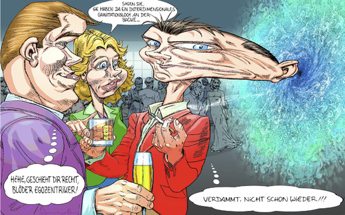 Cartoon: Egozentriker (medium) by wambolt tagged cartoon,humor,party