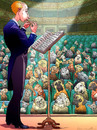 Cartoon: Hundepfeifenkonzert (small) by wambolt tagged cartoon humor animals music