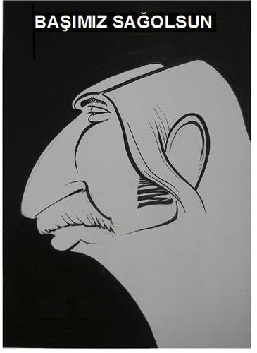 Cartoon: TURHAN SELCUK (medium) by MUSTAFA BORA tagged caricature