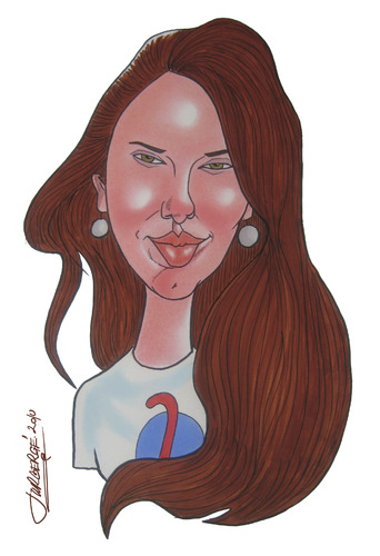 Cartoon: Nicoleta Ionescu (medium) by Berge tagged rumanian,caricaturist,illustrator