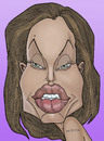Cartoon: Angelina Jolie (small) by Berge tagged caricatures