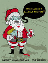 Cartoon: santa zombie (small) by netoplasma tagged navidad santa clos vector mexico christmas