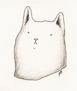 Cartoon: Fat Cat (small) by vokoban tagged pen and ink doodle drawing scribble pencil