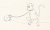 Cartoon: Mouse and Monkey (small) by vokoban tagged pen,and,ink,doodle,drawing,scribble,pencil