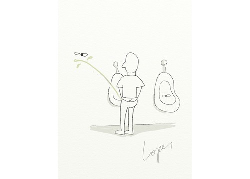 Cartoon: Urinal Fly (medium) by Lopes tagged toilet,urinal,fly,pee,restroom,target,water
