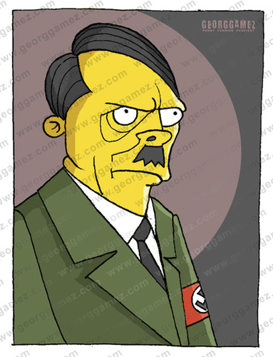 Cartoon: A.Hitler (medium) by gamez tagged adolf