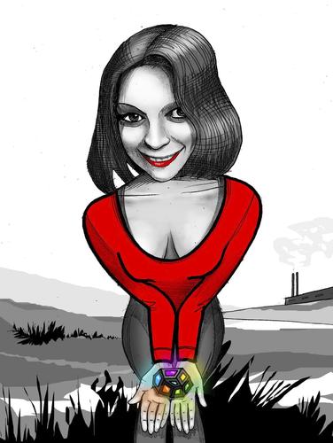 Cartoon: FNT  SanZona (medium) by gamez tagged mistic,sanzona,fantome,red,girl