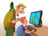 Cartoon: fisherman (small) by kranev tagged fisherman cartoon computer games