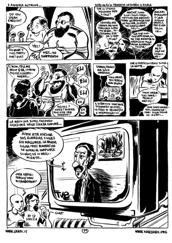 Cartoon: EUROPA 2009 (medium) by kanjano tagged kanjano,ferro,carnet,travel,voyage,comic,graphic,novel,france,spain