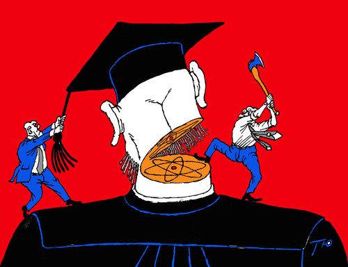 Cartoon: Academy (medium) by tunin-s tagged russian,academy