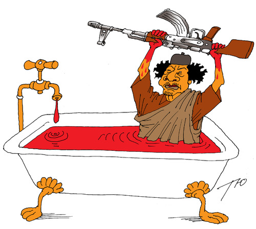 Cartoon: bloody bath (medium) by tunin-s tagged bloody,bath