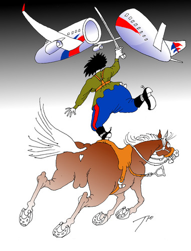 Cartoon: Cossack (medium) by tunin-s tagged cossack