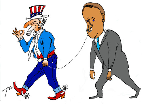 Cartoon: David Cameron (medium) by tunin-s tagged cameron