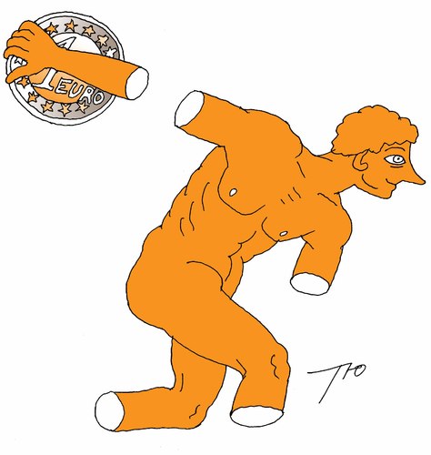 Cartoon: Discus-thrower (medium) by tunin-s tagged discobole