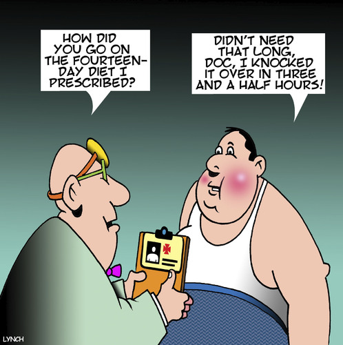 Cartoon: 14 day diet (medium) by toons tagged overweight,delete,obesity,cookies,diets,doctor,prescription,diets,cookies,obesity,delete,overweight,doctor,prescription