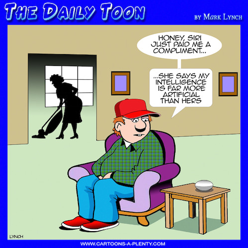 Cartoon: Artificial intelligence (medium) by toons tagged ai,siri,chatgpt,intelligent,alexa,ai,siri,chatgpt,intelligent,alexa