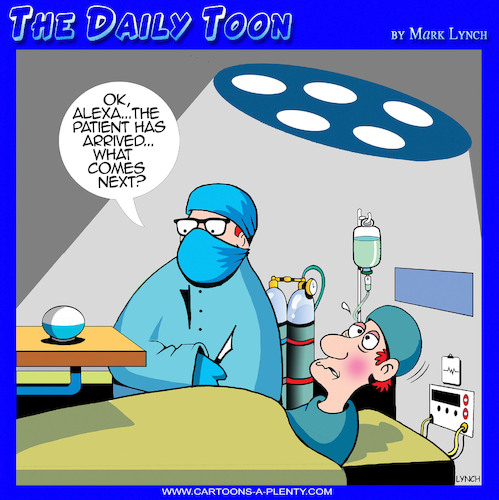 Cartoon: Artificial intelligence (medium) by toons tagged alexa,siri,surgery,alexa,siri,surgery