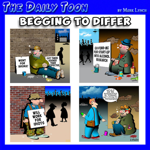 Cartoon: Beggars (medium) by toons tagged begging,broke,begging,broke