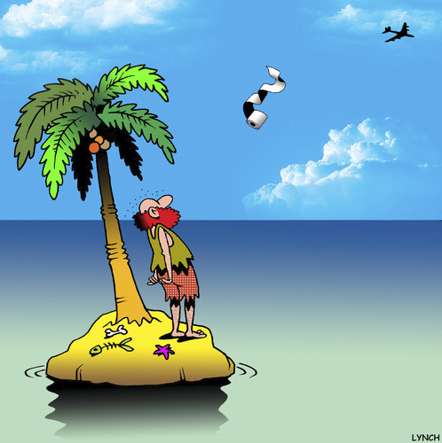 Cartoon: Bummer! (medium) by toons tagged desert,island,toilet,paper,rescue,mission,roll,aircraft,mercy,bathroom,hygene,desert,island,toilet,paper,rescue,mission,roll,aircraft,mercy,bathroom,hygene