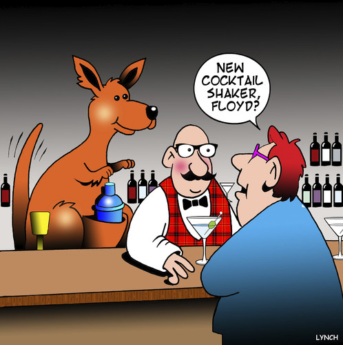 Cartoon: Cocktail shaker (medium) by toons tagged cocktails,kangaroos,cocktail,shaker,cocktails,kangaroos,cocktail,shaker