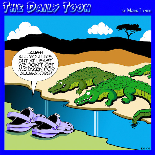 Cartoon: Crocs (medium) by toons tagged alligators,crocodiles,crocs,shoes,alligators,crocodiles,crocs,shoes