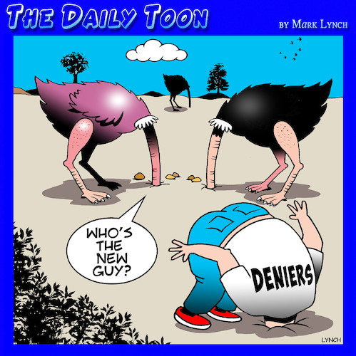 Cartoon: Deniers (medium) by toons tagged anti,vaxxers,covid,denier,climate,change,anti,vaxxers,covid,denier,climate,change