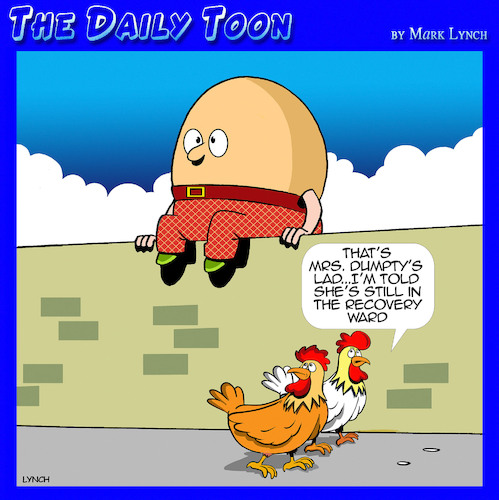 Cartoon: Difficult birth (medium) by toons tagged humpty,dumpty,maternity,ward,birth,chickens,eggs,humpty,dumpty,maternity,ward,birth,chickens,eggs