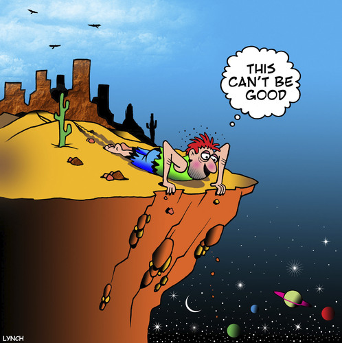 Cartoon: End of the line (medium) by toons tagged lost,in,the,desert,universe,lost,in,the,desert,universe