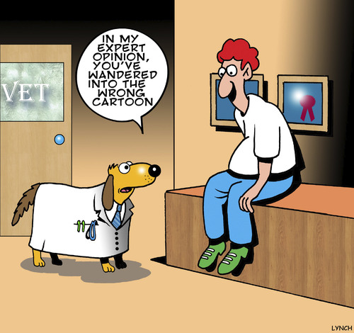 Cartoon: Expert opinion (medium) by toons tagged dog,talking,cartoon,misunderstandings,doctors,veterinarian,vet,dogs,dogs,vet,veterinarian,doctors,misunderstandings,cartoon,talking,dog