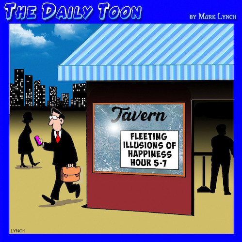 Cartoon: Happy hour (medium) by toons tagged tavern,happy,hour,fleeting,joy,tavern,happy,hour,fleeting,joy