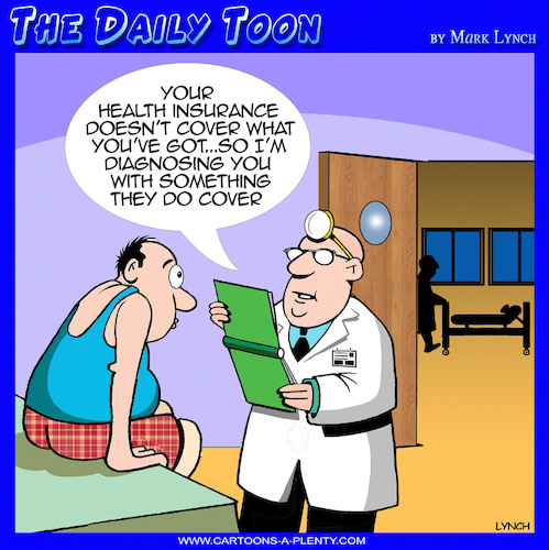 Cartoon: Health insurance (medium) by toons tagged diagnosis,health,insurances,diagnosis,health,insurances